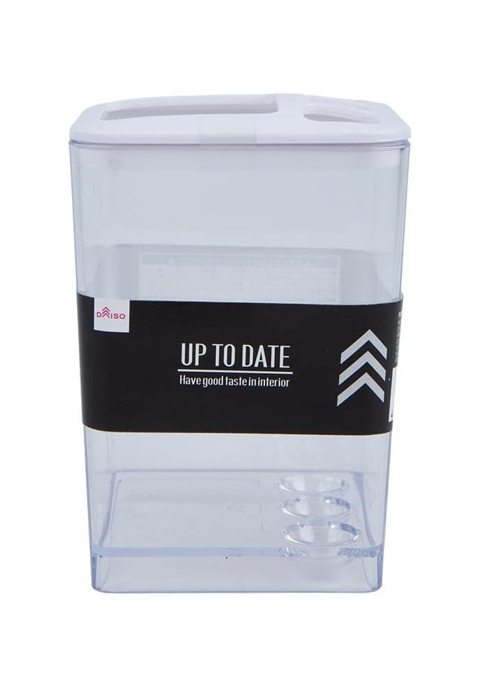 Daiso PS Toothbrush Stand - White - Image 1